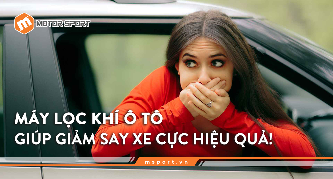 máy lọc khí giảm say xe