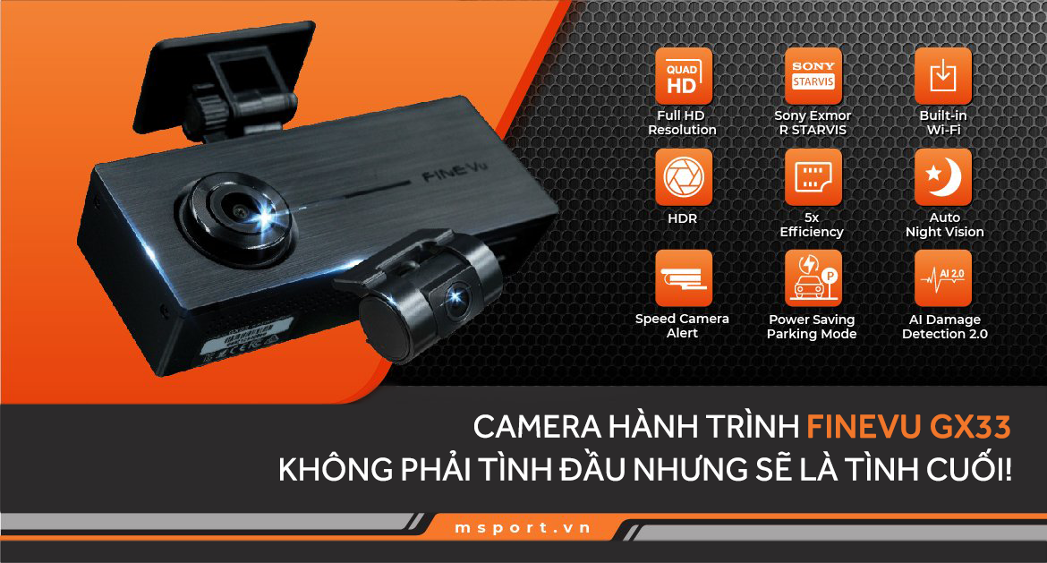 camera hành trình finevu gx33