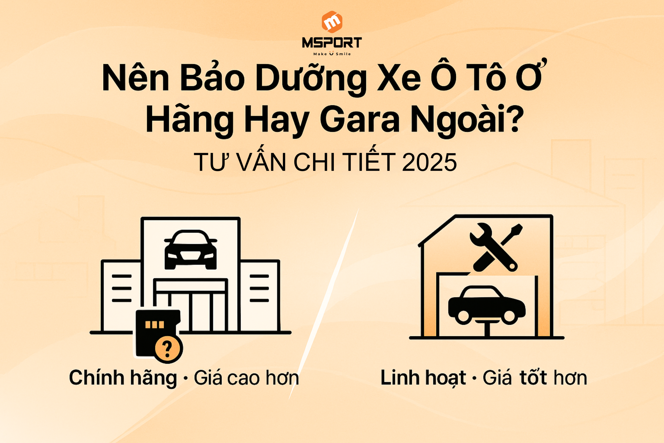 Nên Bảo Dưỡng Xe Ô Tô Ở Hãng Hay Gara Ngoài
