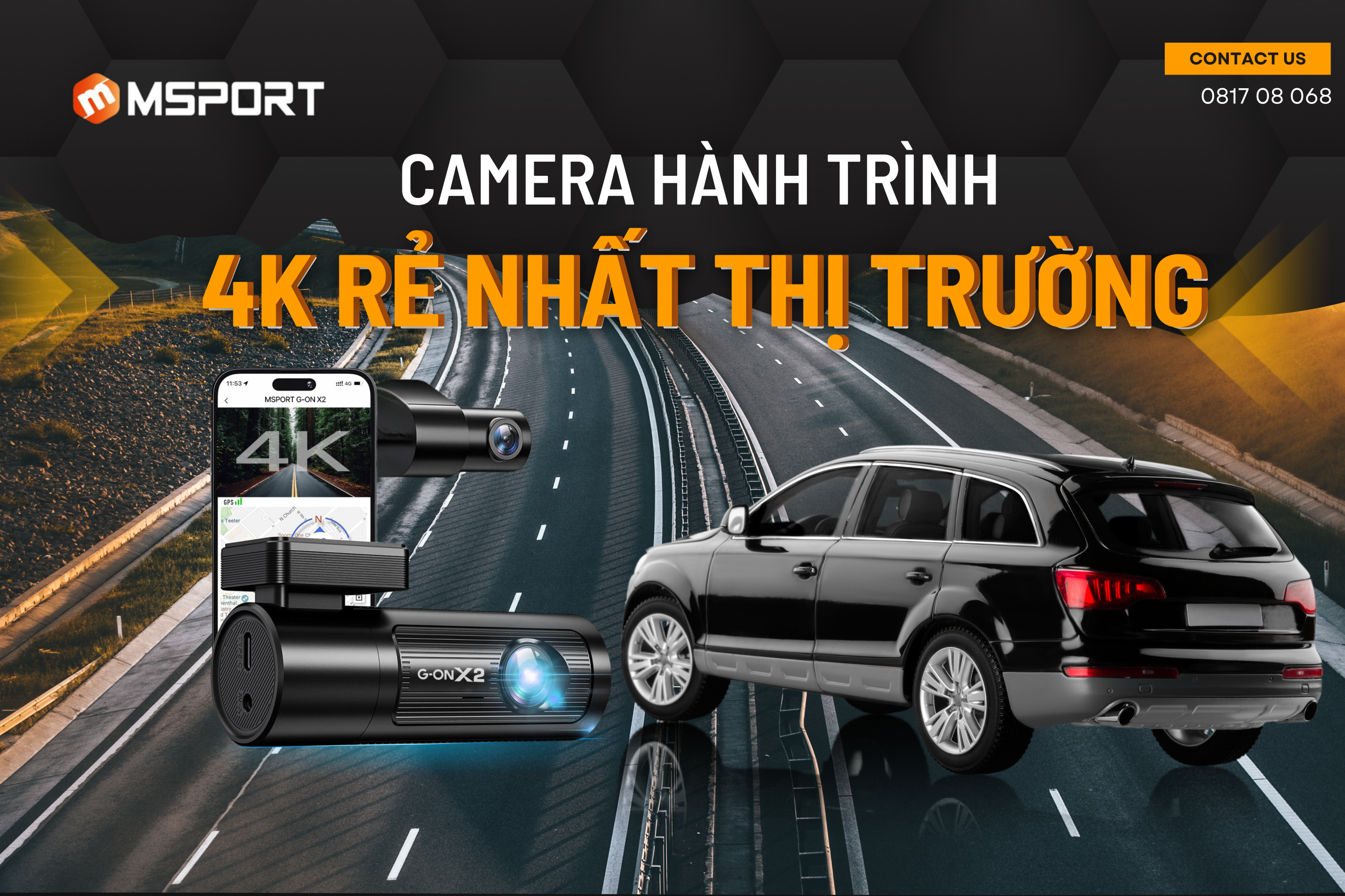 camera hành trình 4k giá rẻ nhất thị trường