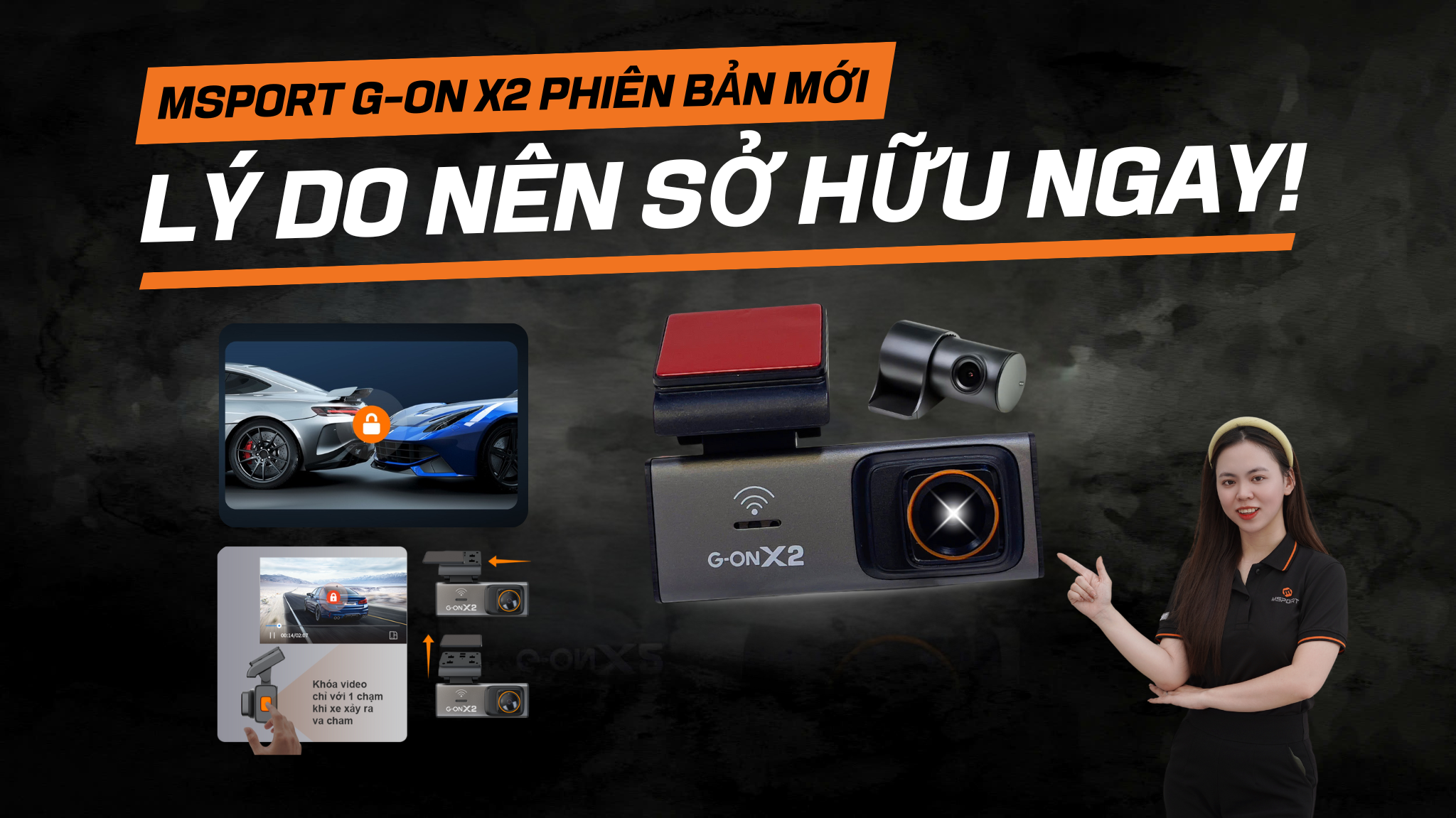 Camera Hành Trình MSport G-ON X2 Phiên Bản Mới